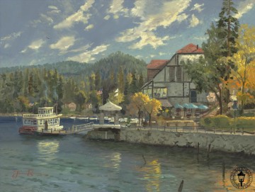 kostenlose lake george studie Ölbilder verkaufen - Lake Arrowhead Thomas Kinkade